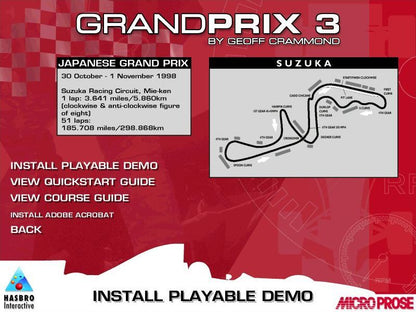 Grand Prix 3 2000 Microsoft Windows PC CD-PC Gamez USA