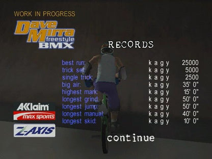 Dave Mirra Freestyle BMX Microsoft Windows PC CD-PC Gamez USA