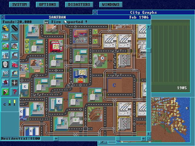 SimCity Enhanced CD-ROM Microsoft Windows PC CD-PC Gamez USA