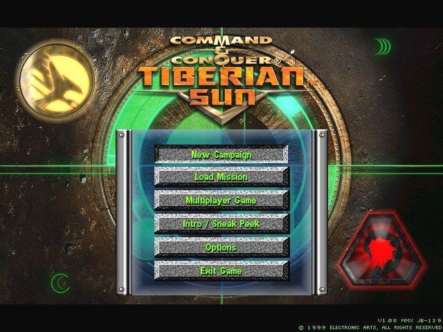 Command & Conquer Tiberian Sun Disc 1 - 2 Microsoft Windows PC CD-PC Gamez USA
