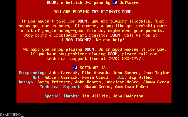 The Ultimate Doom Microsoft Windows PC CD-PC Gamez USA