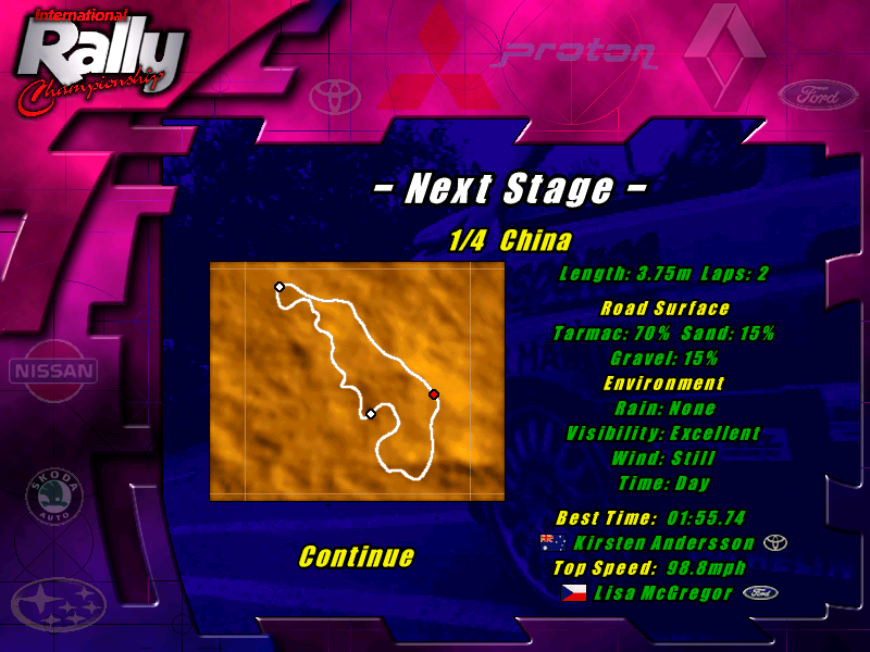 International Rally Championship Microsoft Windows PC CD-PC Gamez USA