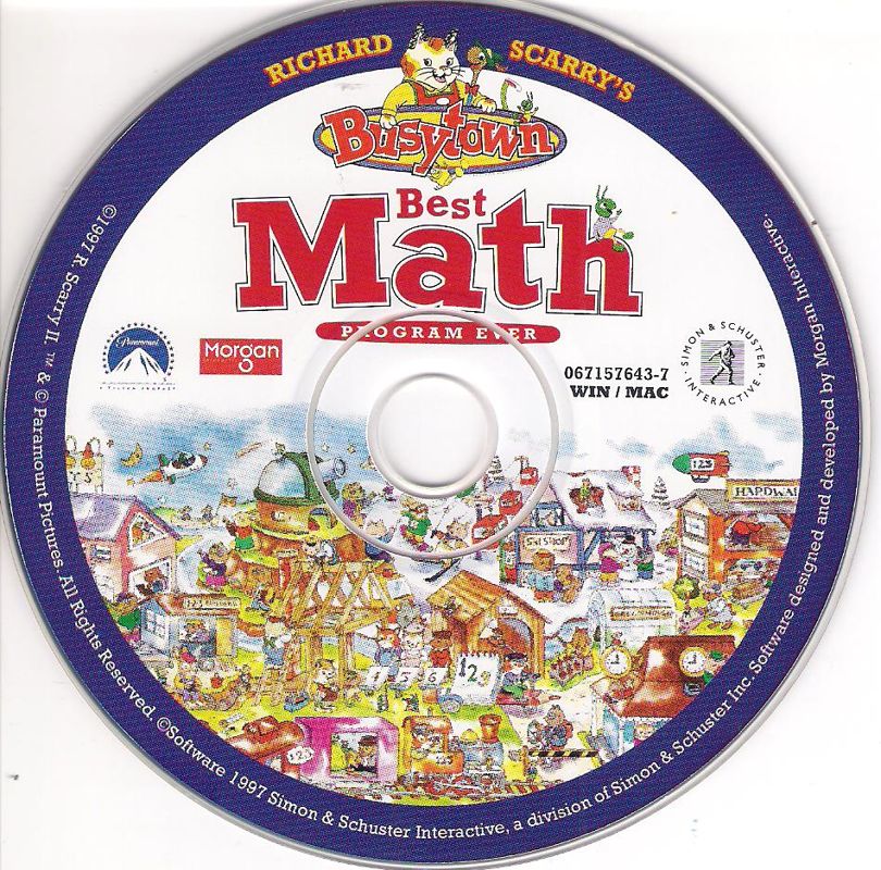 Richard Scarry's Busytown Best Math Program Ever Microsoft Windows PC CD-PC Gamez USA