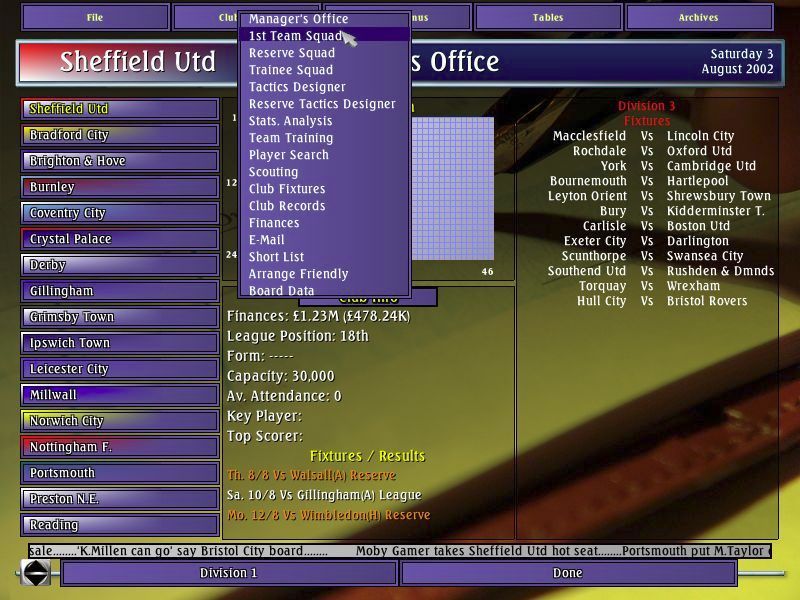 Player Manager 2003 Microsoft Windows PC CD-PC Gamez USA