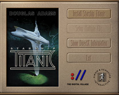 Douglas Adams' Starship Titanic Disc 1-3 Microsoft Windows PC CD-PC Gamez USA