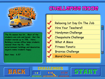 School Tycoon Microsoft Windows PC CD-PC Gamez USA