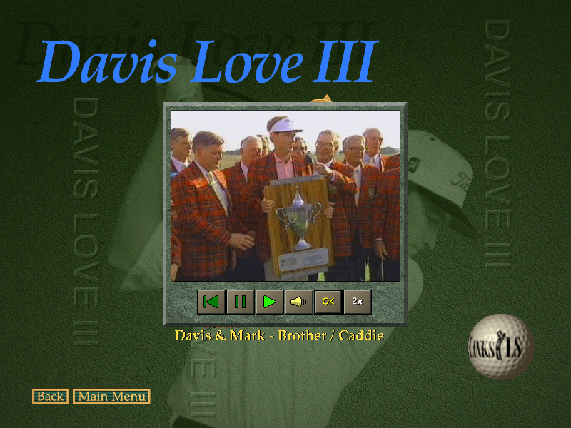 Links LS Tour Player - Davis Love III at Sea Island - The Cloister Microsoft Windows PC CD-PC Gamez USA