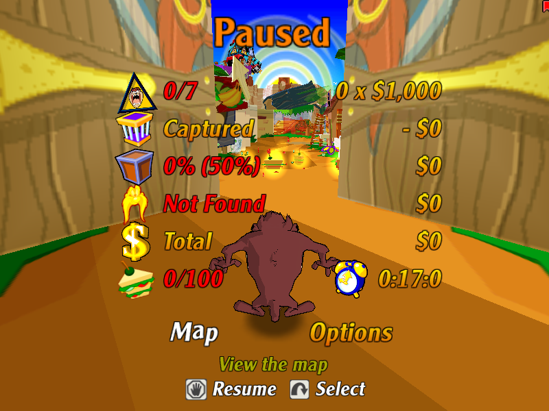 Taz Wanted Microsoft Windows PC CD-PC Gamez USA
