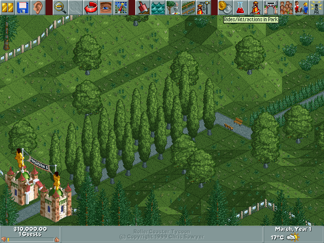 RollerCoaster Tycoon Microsoft Windows PC CD-PC Gamez USA