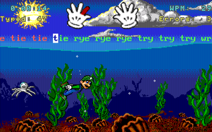 Mario Teaches Typing Microsoft Windows PC CD-PC Gamez USA