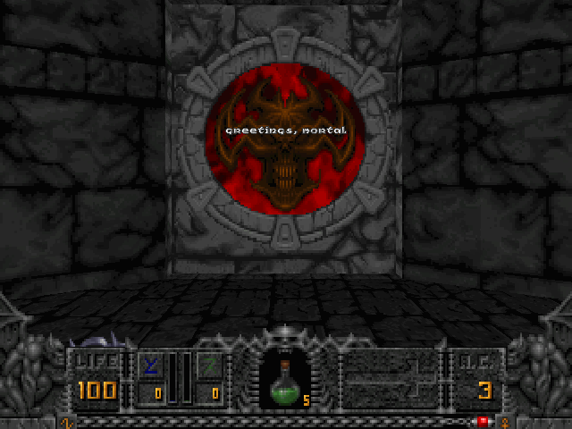 Hexen Beyond Heretic 1995 Microsoft Windows PC CD MS-DOS Raven iD GT Interactive-PC Gamez USA