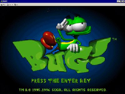 Bug! Microsoft Windows PC CD-PC Gamez USA