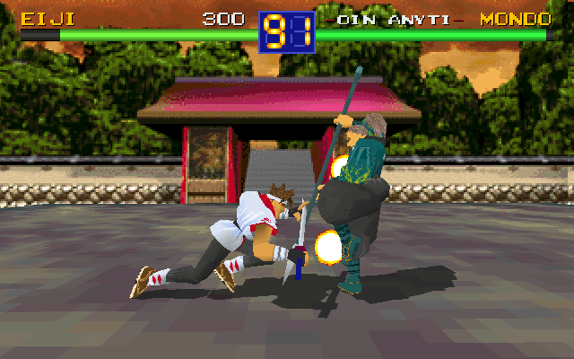 Battle Arena Toshinden Microsoft Windows PC CD-PC Gamez USA
