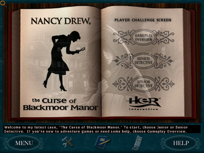 Nancy Drew Mystery 11 Curse of Blackmoor Manor Microsoft Windows PC CD-PC Gamez USA