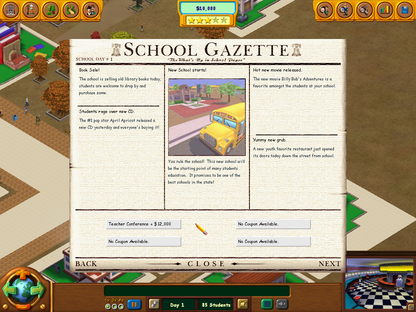 School Tycoon Microsoft Windows PC CD-PC Gamez USA