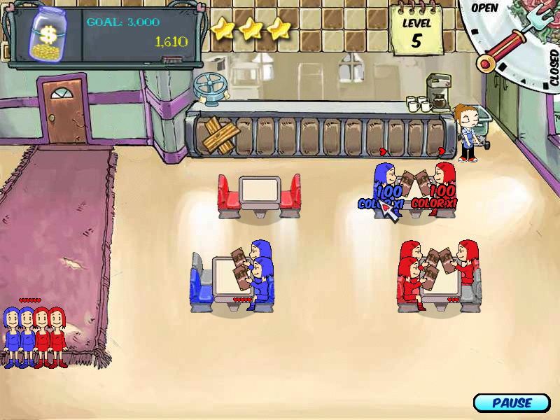 Diner Dash Microsoft Windows PC CD-PC Gamez USA