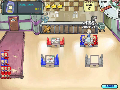 Diner Dash Microsoft Windows PC CD-PC Gamez USA