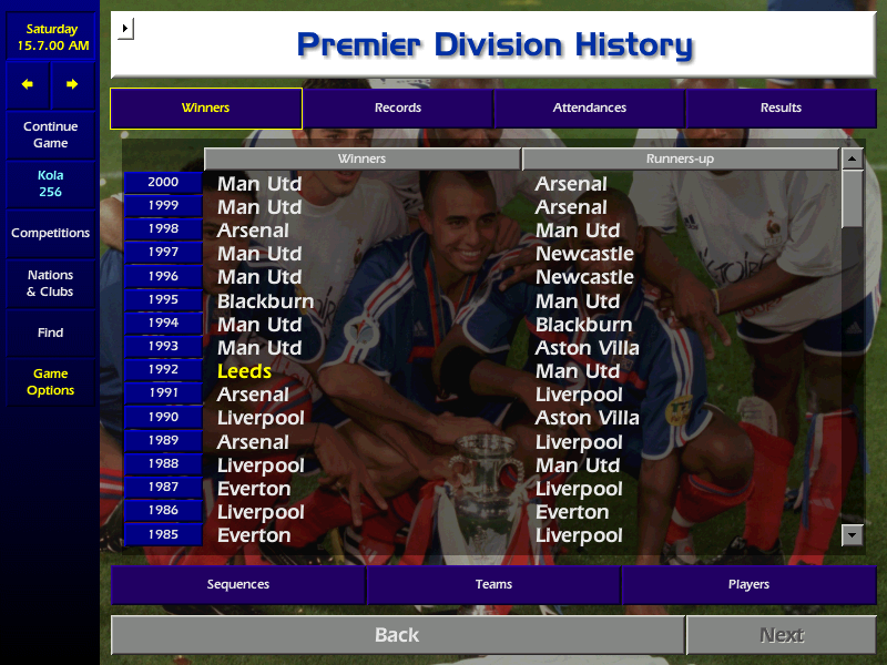 Championship Manager Season 00 Microsoft Windows PC CD-PC Gamez USA