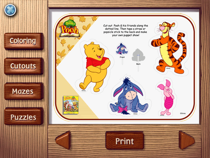 Disney The Book Of Pooh A Story Without a Tail Microsoft Windows PC CD-PC Gamez USA
