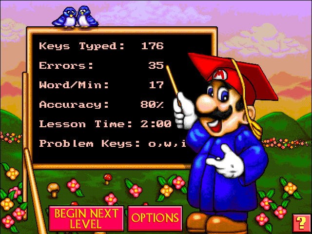 Mario Teaches Typing 2 Microsoft Windows PC CD-PC Gamez USA