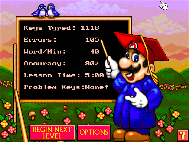 Mario Teaches Typing 2 Microsoft Windows PC CD-PC Gamez USA