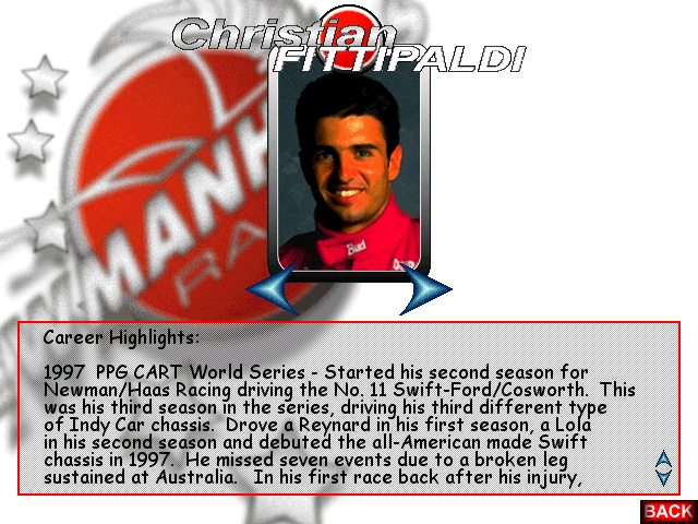 Newman Haas Racing Microsoft Windows PC CD-PC Gamez USA