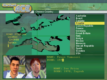 Perfect Ace Pro Tournament Tennis Microsoft Windows PC CD-PC Gamez USA