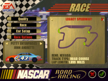 Nascar Road Racing Microsoft Windows PC CD-PC Gamez USA