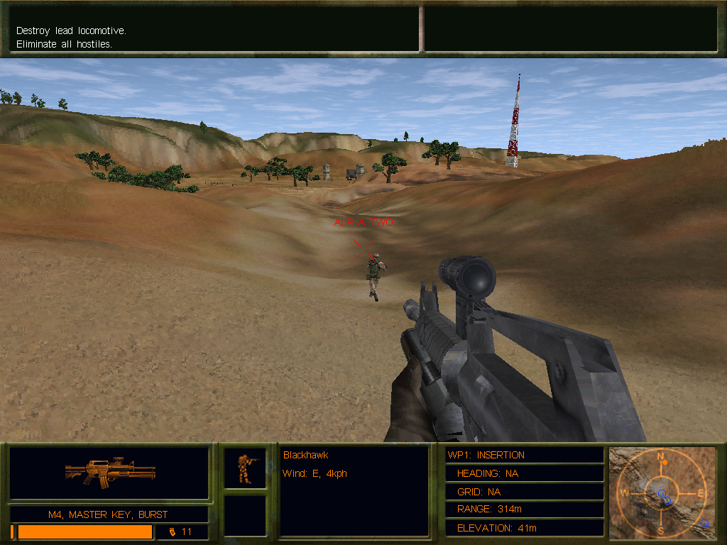 DELTA FORCE 2 Microsoft Windows PC CD-PC Gamez USA