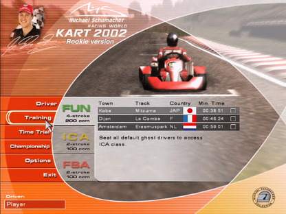 Michael Schumacher Racing World Kart 2002 Microsoft Windows PC CD-PC Gamez USA