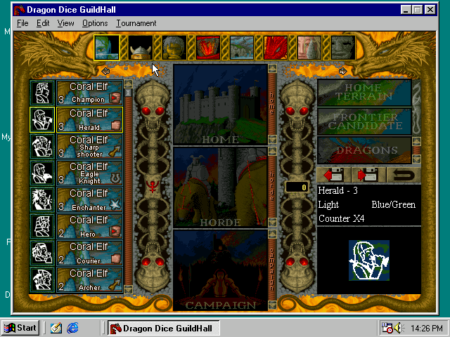 Dragon Dice Microsoft Windows PC CD-PC Gamez USA