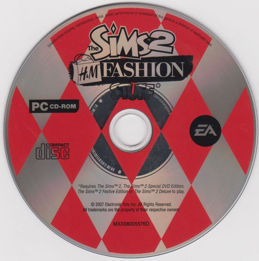 The Sims 2 H&M Fashion Stuff Microsoft Windows PC CD-PC Gamez USA
