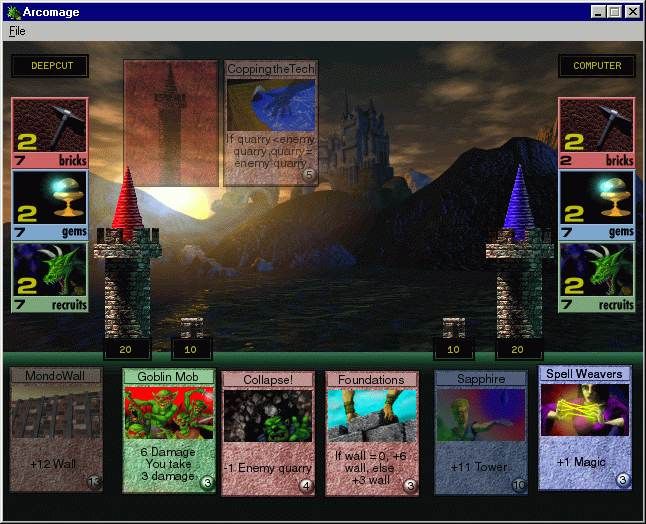 Arcomage Microsoft Windows PC CD-PC Gamez USA
