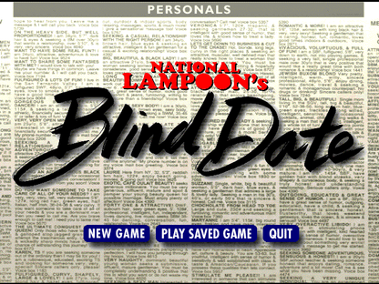 National Lampoon's Blind Date (1994) Microsoft Windows 3.X CD by PC Gamez USA
