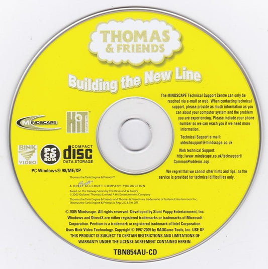 Thomas Friends Building the New Line Microsoft Windows PC CD-PC Gamez USA