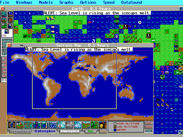 SimEarth Microsoft Windows PC CD-PC Gamez USA