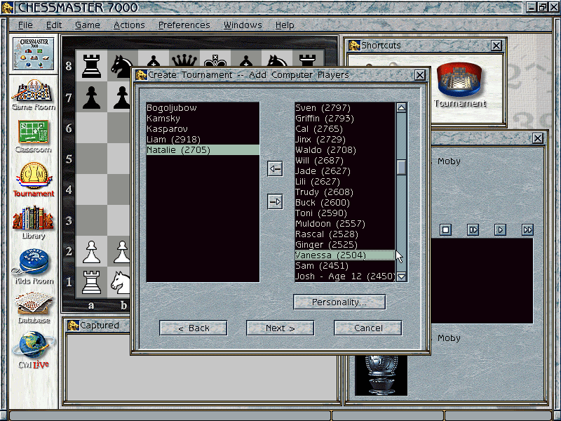 Chessmaster 7000 Disc 1-2 Microsoft Windows PC CD-PC Gamez USA