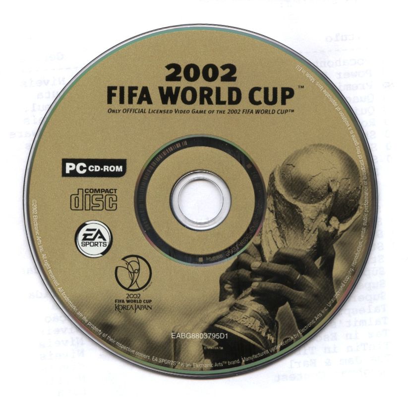 2002 FIFA World Cup Microsoft Windows PC CD-PC Gamez USA