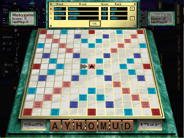 Scrabble CD-ROM Microsoft Windows PC CD-PC Gamez USA