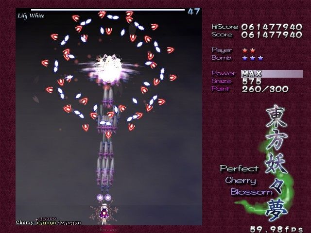 Perfect Cherry Blossom Microsoft Windows PC CD-PC Gamez USA