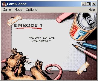Sega comix zone Microsoft Windows PC CD-PC Gamez USA