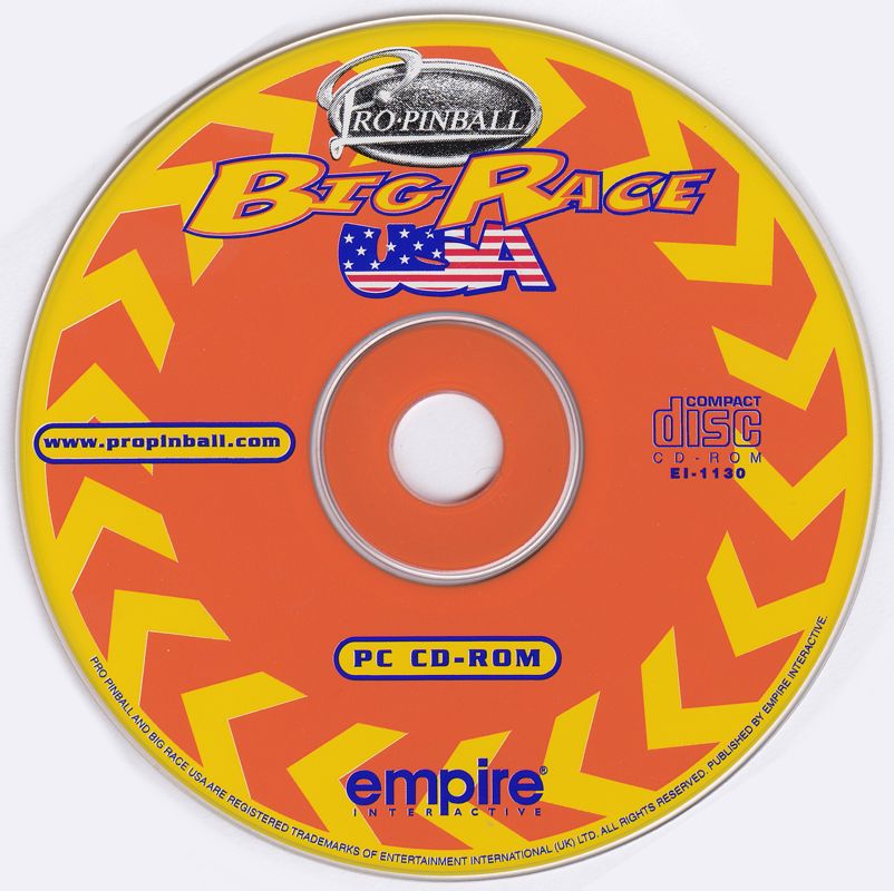 Pro Pinball Big Race USA Microsoft Windows PC CD-PC Gamez USA