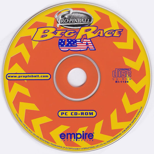 Pro Pinball Big Race USA Microsoft Windows PC CD-PC Gamez USA