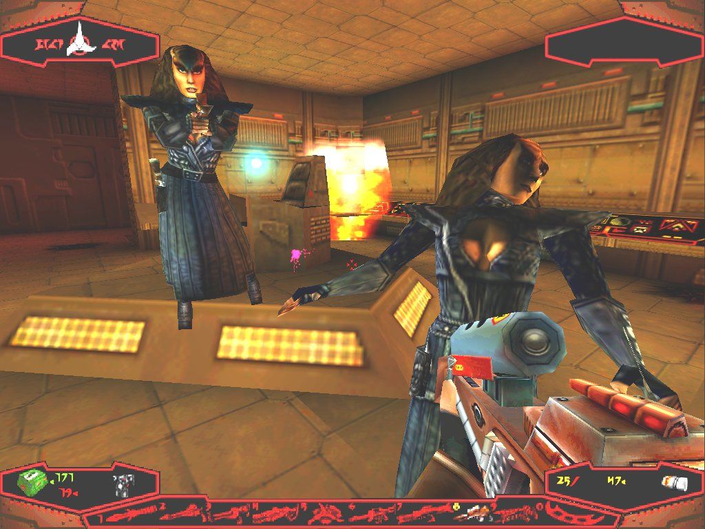 Star Trek The Next Generation Klingon Honor Guard Disc 1-2 Microsoft Windows PC CD-PC Gamez USA