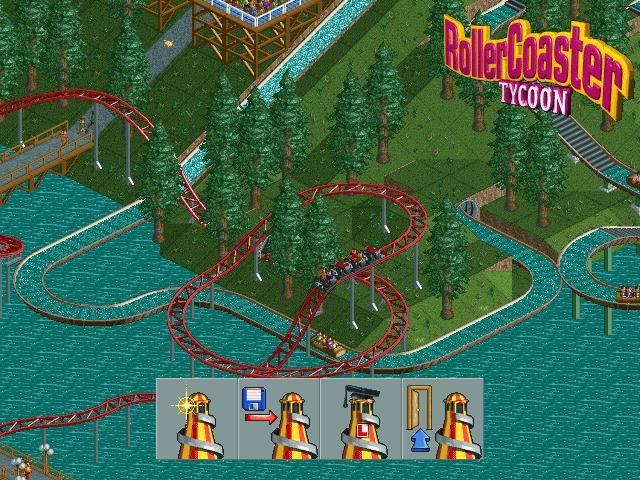 RollerCoaster Tycoon Microsoft Windows PC CD-PC Gamez USA