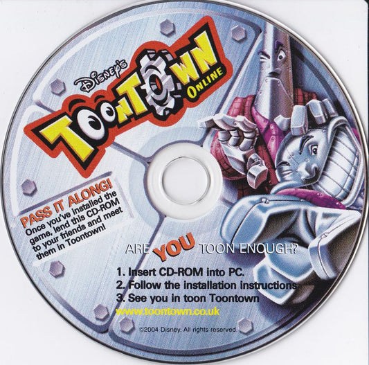 Toontown Online Microsoft Windows PC CD-PC Gamez USA
