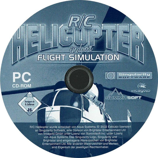 RC Helicopter Indoor Flight Simulator Microsoft Windows PC CD-PC Gamez USA