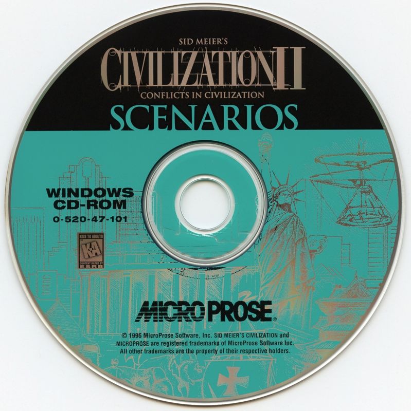 Sid Meier's Civilization II Scenarios - Conflicts in Civilization Microsoft Windows PC CD-PC Gamez USA
