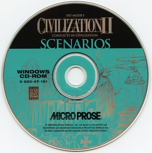 Sid Meier's Civilization II Scenarios - Conflicts in Civilization Microsoft Windows PC CD-PC Gamez USA