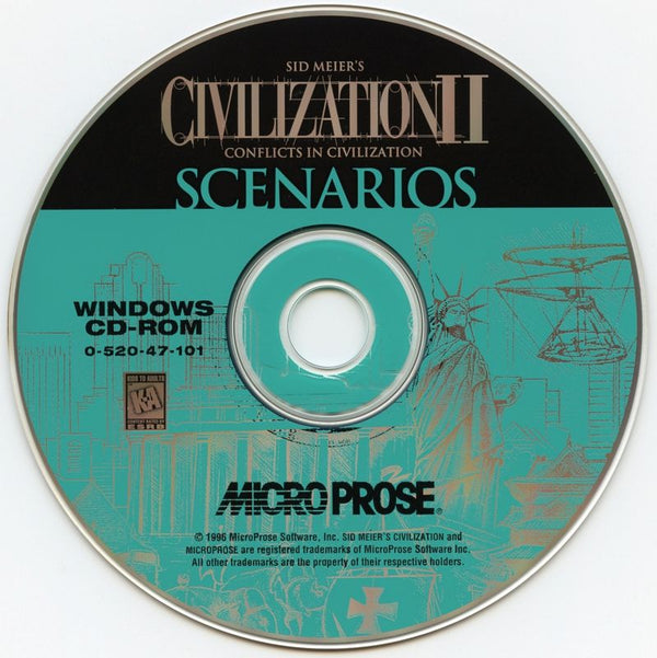 Sid Meier's Civilization II Scenarios - Conflicts in Civilization Microsoft Windows PC CD-PC Gamez USA